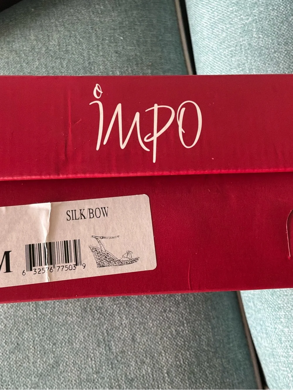 Impo Red Bow Wedge Sandals size 10 M